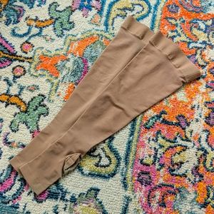 Thigh-high compression tights--Open Toe